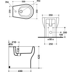 Биде KERASAN K09 3620