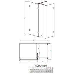 Душевые кабины Radaway Modo III SW 140x80