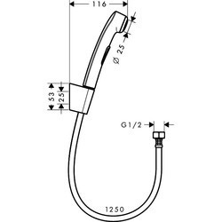 Душевая система Hansgrohe Hygienic Shower 32129