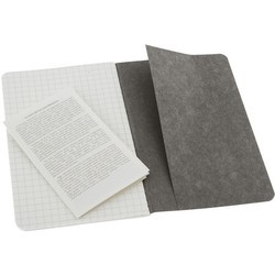 Блокноты Moleskine Set of 3 Squared Cahier Journals Pocket Grey