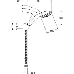 Душевая система Hansa Basicjet 446801100063