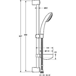 Душевая система Hansa Basicjet 44780120