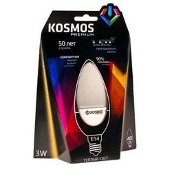 Лампочки Kosmos Premium LED CN 3W 4500K E14