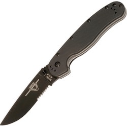 Ножи и мультитулы Ontario RAT Black Partial Serration