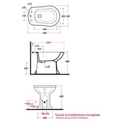 Биде Olympia Impero 0611