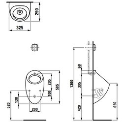 Писсуар Laufen IlbagnoAlessi One 840975