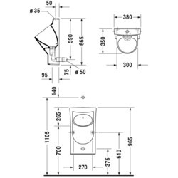 Писсуар Duravit Architec 081737