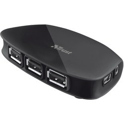Картридеры и USB-хабы Trust Plata 4 port USB 2.0 Hub