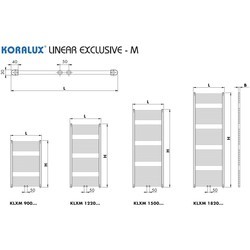 Полотенцесушители Korado Koralux Linear Exclusive-M KLXM 900.600