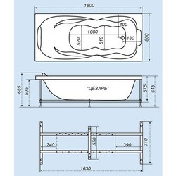 Ванна Triton Caesar 180x80