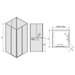 Душевые кабины Sanplast KC/DR-90