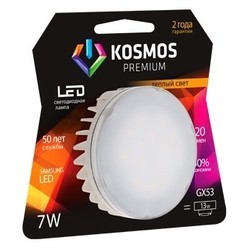 Лампочка Kosmos LED 7W 3000K GX53