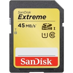 Карта памяти SanDisk Extreme SDHC UHS-I 45MB/s 16Gb