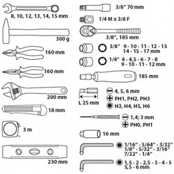 Набор инструментов TOPEX 38D215