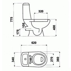 Унитаз Hybner Neptun 10971