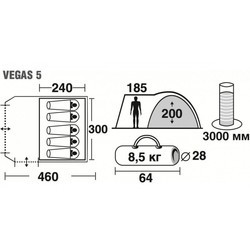Палатка Trek Planet Vegas 4