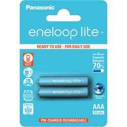 Аккумуляторная батарейка Panasonic Eneloop Lite 2xAAA 550 mAh