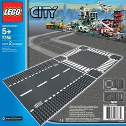 Конструктор Lego Straight and Crossroad Plates 7280