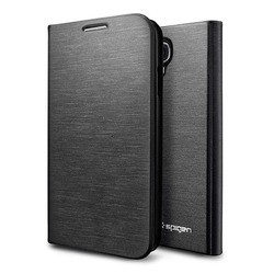 Чехол Spigen Slim Wallet for Galaxy S4 (черный)