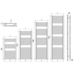 Полотенцесушитель IRSAP Venus 497x1720