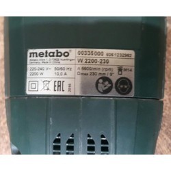 Шлифовальная машина Metabo W 2200-230 600335000