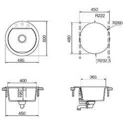 Кухонная мойка Schock Calipso 45