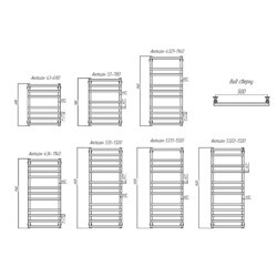 Полотенцесушитель KZTO Aktion 534x780