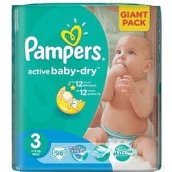 Подгузники Pampers Active Baby-Dry 3 / 96 psc