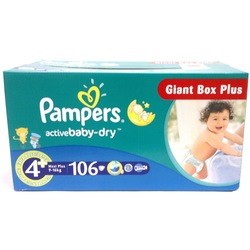 Подгузники Pampers Active Baby-Dry 4 Plus / 106 pcs
