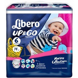 Подгузники (памперсы) Libero Up and Go Marine Collection 6 / 14 pcs