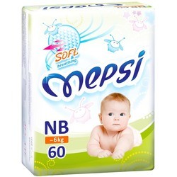 Подгузники Mepsi Diapers Soft and Breathing NB / 60 pcs