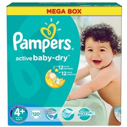 Подгузники Pampers Active Baby-Dry 4 Plus / 120 pcs
