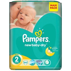 Подгузники Pampers New Baby-Dry 2 / 80 pcs