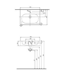 Умывальник Ifo Twins RP011160200