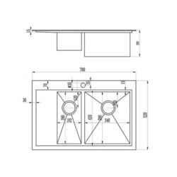 Кухонная мойка Zorg ZMX-7852-2-R