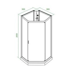 Душевая кабина IDDIS Sicily S30T099i21