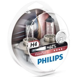 Автолампа Philips VisionPlus H1 2pcs