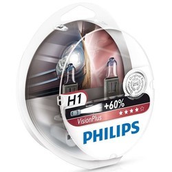 Автолампа Philips VisionPlus H1 2pcs