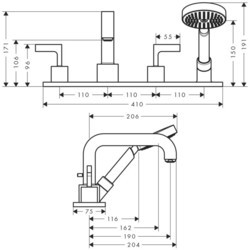 Смеситель Axor Citterio 39444