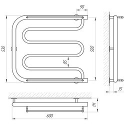 Полотенцесушитель LARIS Foxtrot 600x530