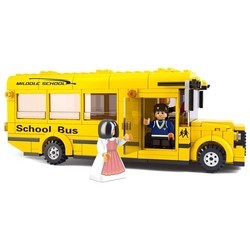 Конструктор Sluban School Bus with Middle School M38-B0333