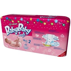 Подгузники (памперсы) BabyBaby Soft Premium 2 / 62 pcs
