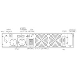 ИБП Powercom VGD-3000-RM 2U