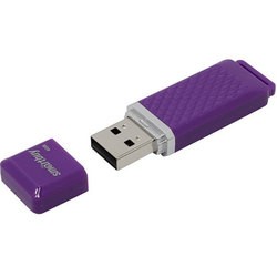 USB Flash (флешка) SmartBuy Quartz 4Gb (фиолетовый)