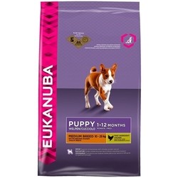 Корм для собак Eukanuba Dog Puppy and Junior Medium Breed 15 kg