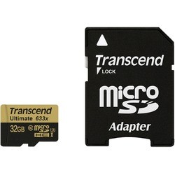 Карта памяти Transcend Ultimate 633x microSDHC Class 10 UHS-I U3 32Gb