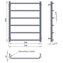 Полотенцесушитель Paladii Classic 430x850