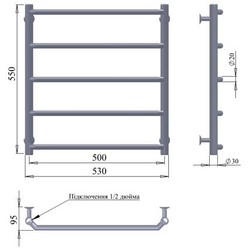 Полотенцесушитель Paladii Classic 430x850