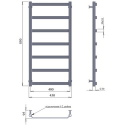 Полотенцесушитель Paladii Galant 800x650