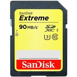 Карта памяти SanDisk Extreme SDXC Class 10 UHS-I U3 64Gb